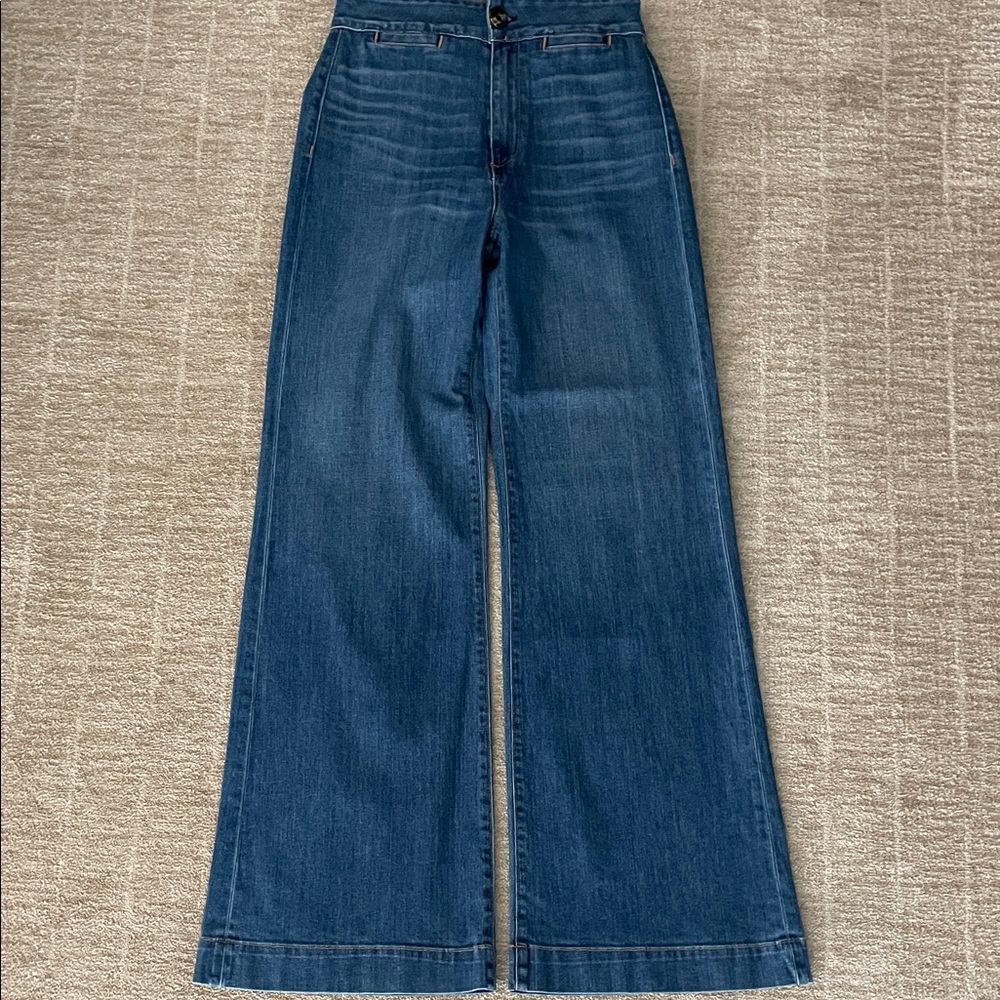 ASKK NY Indigo Wide Leg Jeans